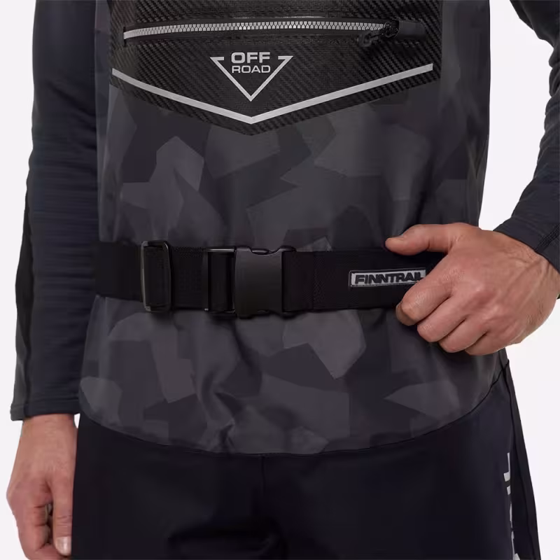 Ремень Finntrail Hard belt 8102 Black, черный, размер 75-100 см