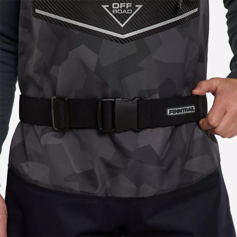 Ремень Finntrail Hard belt 8102 Black, черный, размер 75-100 см