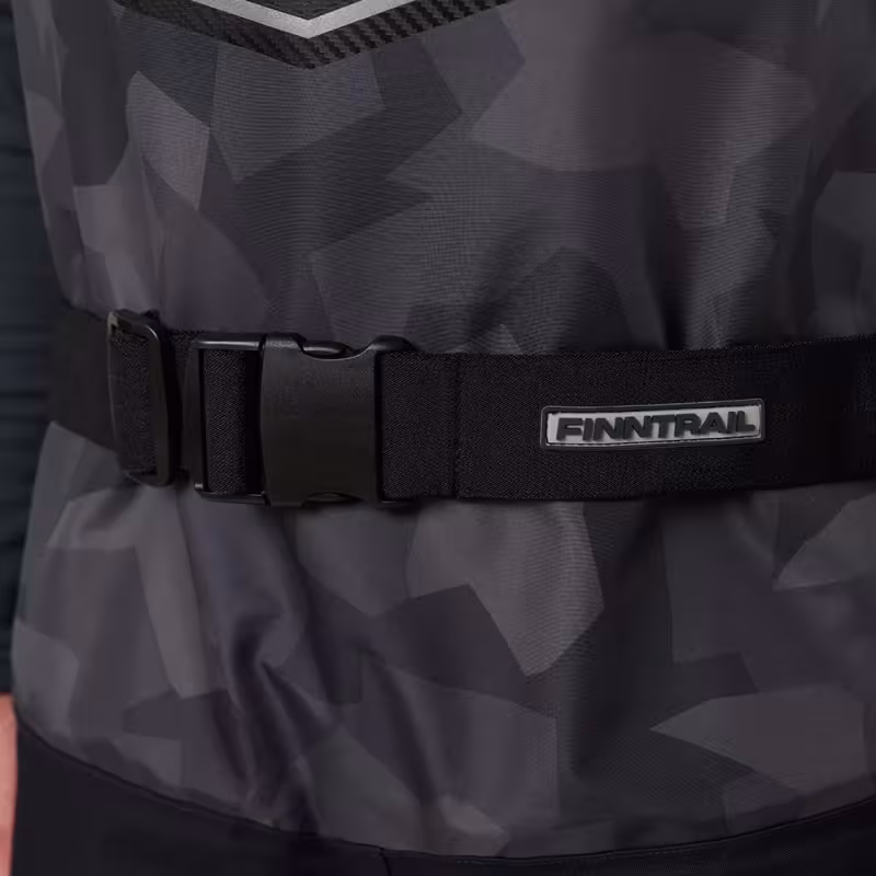 Ремень Finntrail Hard belt 8102 Black, черный, размер 100-125 см