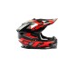 Мотошлем GTX 633, черный/красный, размер M