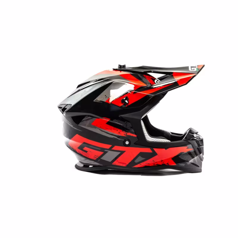 Мотошлем GTX 633, черный/красный, размер M