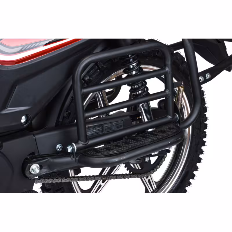 Мопед Motoland Alpha Forester RS 11, красный (колеса 17/17)