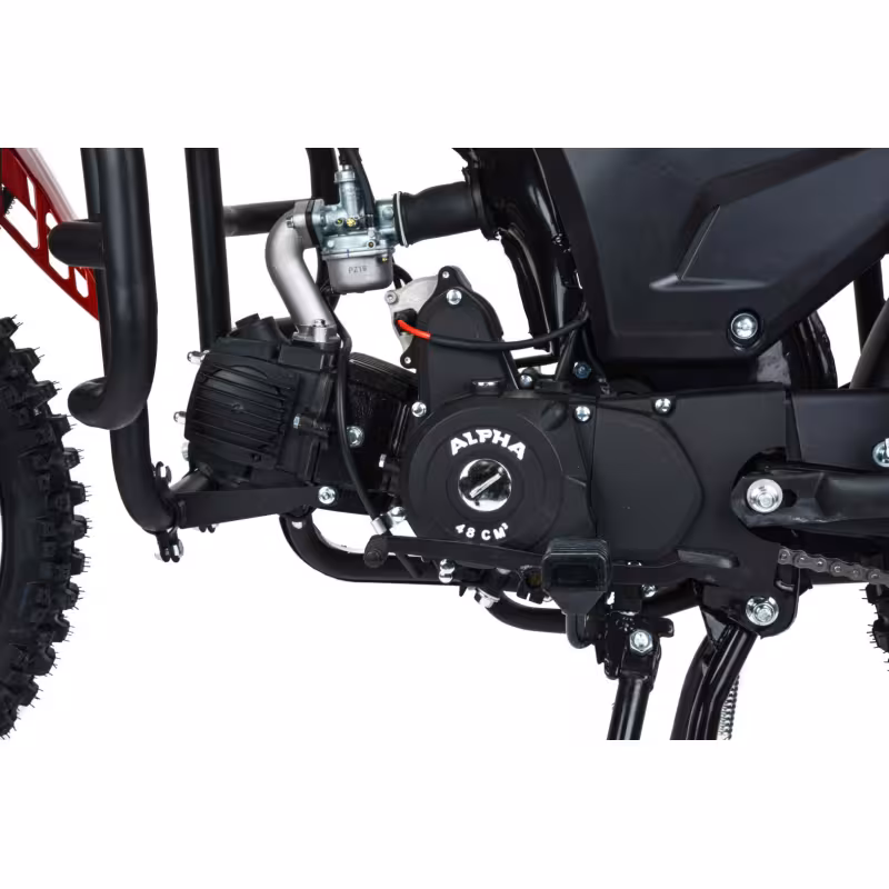 Мопед Motoland Alpha Forester RS 11, красный (колеса 17/17)