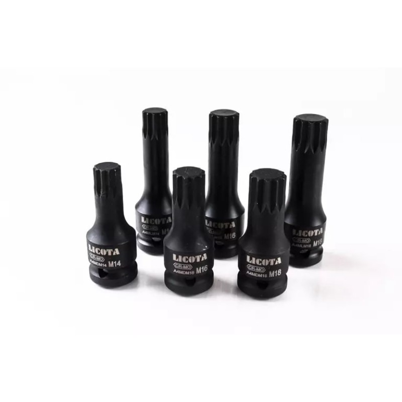 Набор головок Spline ударных для болта задней ступицы VAG Licota ATF-5214