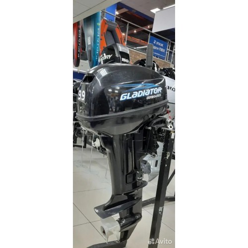 Мотор лодочный 2-тактный Gladiator G 9.9FHS (Б/У) 2018 г.в.