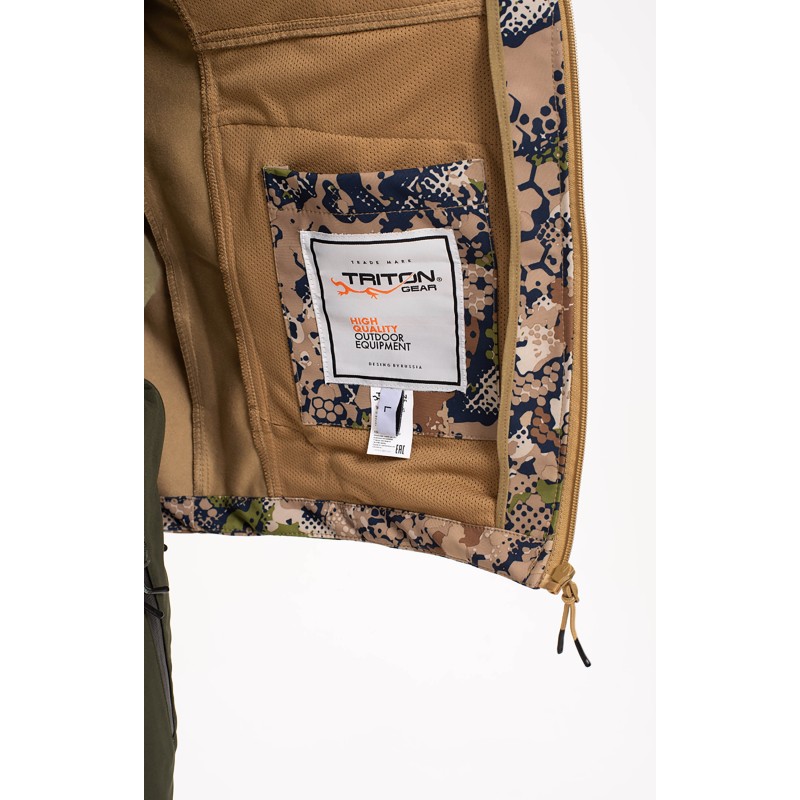 Куртка мужская Triton Gear Ridge, Softshell, Green Line, размер L