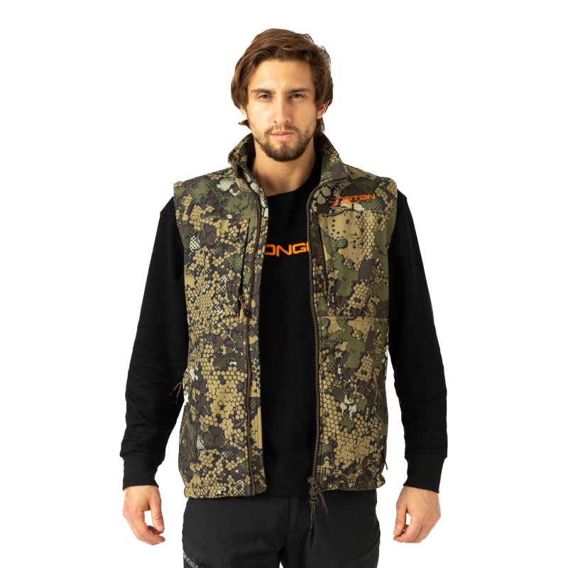 Жилет мужской Triton Gear Ridge, ткань Софтшелл, бежевый/зеленый, размер XL