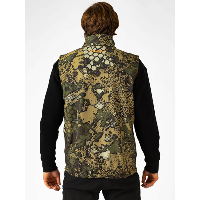 Жилет мужской Triton Gear Ridge, ткань Софтшелл, бежевый/зеленый, размер XL