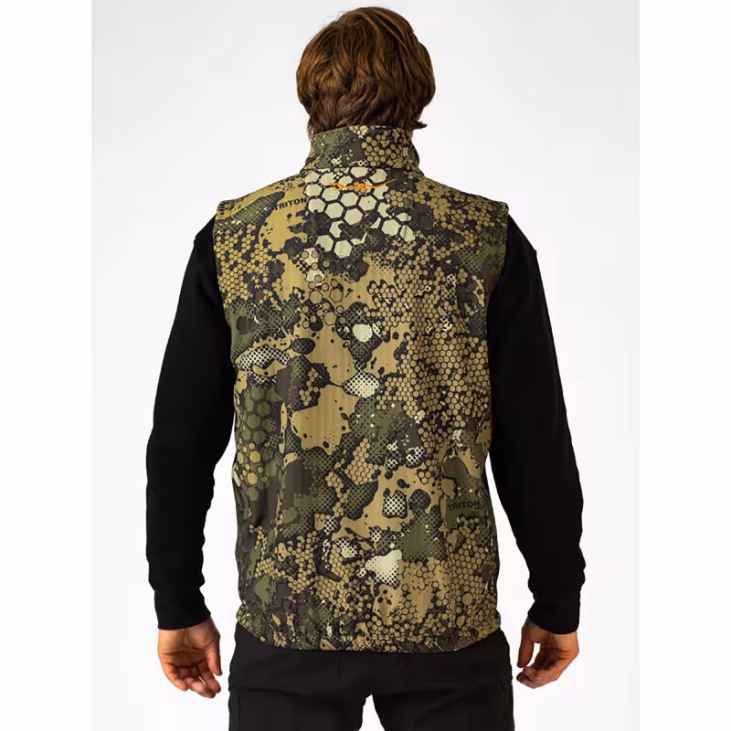 Жилет мужской Triton Gear Ridge, ткань Софтшелл, бежевый/зеленый, размер XXXL