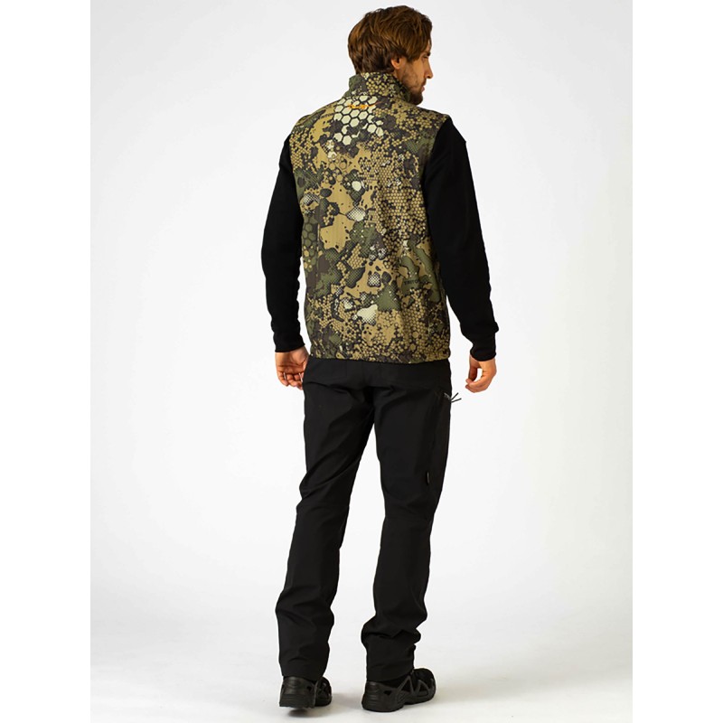 Жилет мужской Triton Gear Ridge, ткань Софтшелл, бежевый/зеленый, размер XXXL