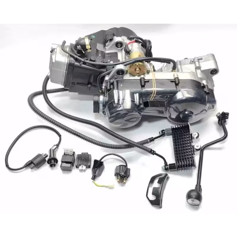 Двигатель для квадроцикла 161QMK (вариатор + реверс + радиатор), 200 куб.см