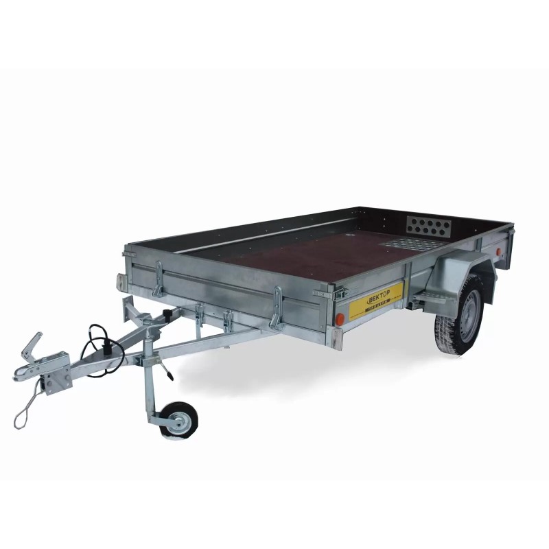 Прицеп бортовой одноосный Вектор Лав 81011С Евро, высокий борт