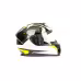 Мотошлем Hizer B566, черный/белый/желтый, размер L