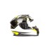 Мотошлем Hizer B566, черный/белый/желтый, размер L