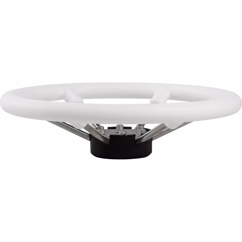 Колесо рулевое Volanti Luisi Leader Plast, белый, спицы серебряные, 330 мм