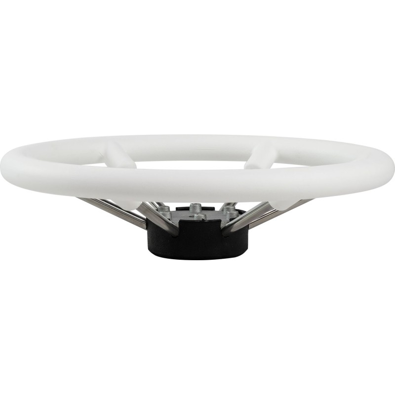 Колесо рулевое Volanti Luisi Leader Plast, белый, спицы серебряные, 330 мм