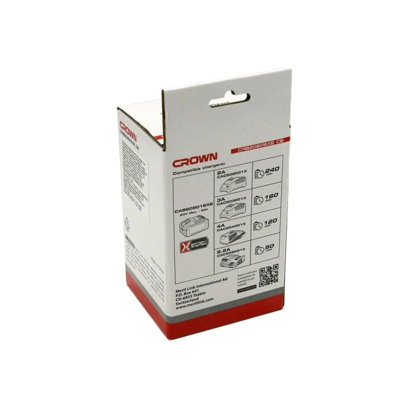 Аккумулятор для электроинструмента Crown CAB208016XE CB