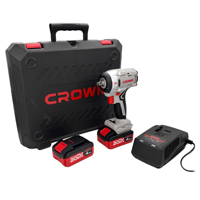 Гайковерт аккумуляторный ударный Crown CT22062HX-4 BMC