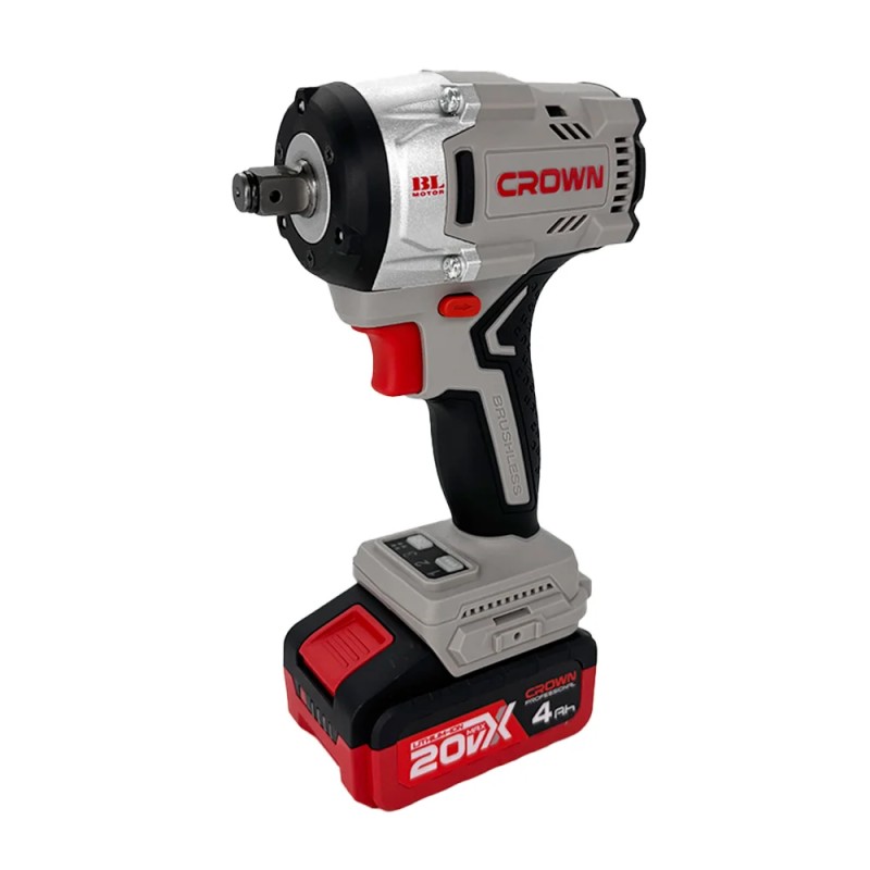 Гайковерт аккумуляторный ударный Crown CT22062HX-4 BMC