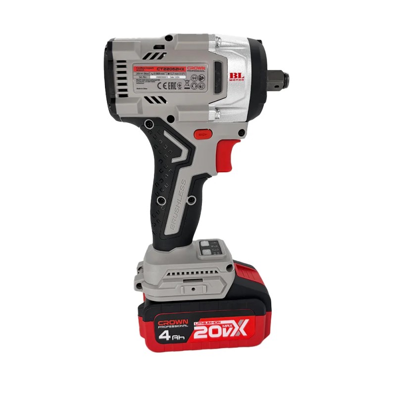 Гайковерт аккумуляторный ударный Crown CT22062HX-4 BMC
