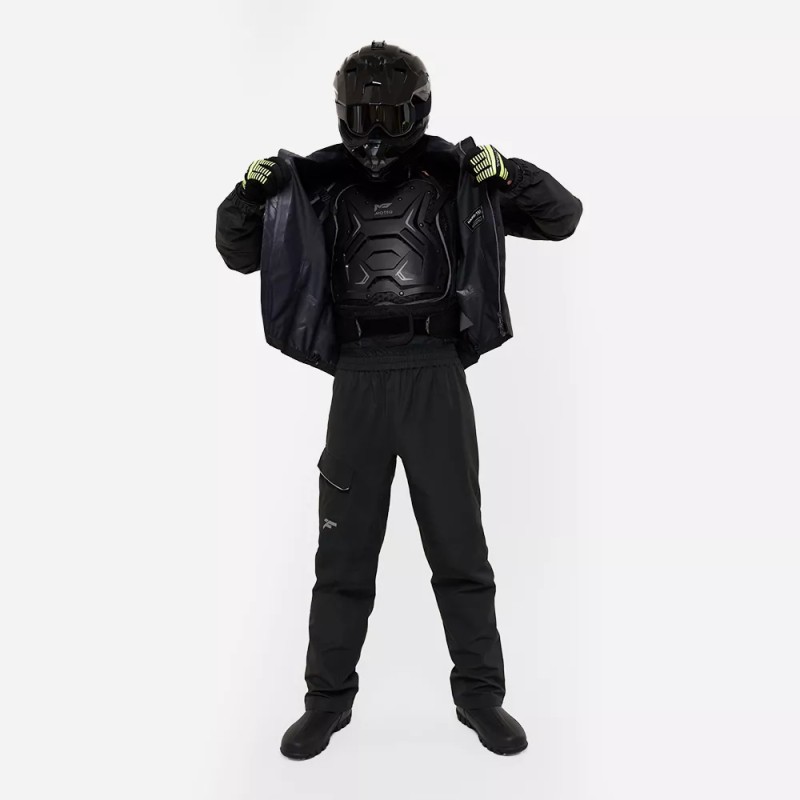 Костюм мужской Finntrail Rider 3475 Graphite, мембрана Hard-Tex, черный, размер 42-44 (XS), 160-170 см