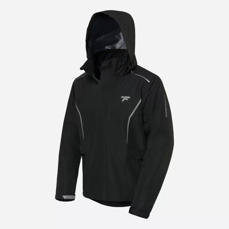 Костюм мужской Finntrail Rider 3475 Graphite, мембрана Hard-Tex, черный, размер 44-46 (S), 165-175 см