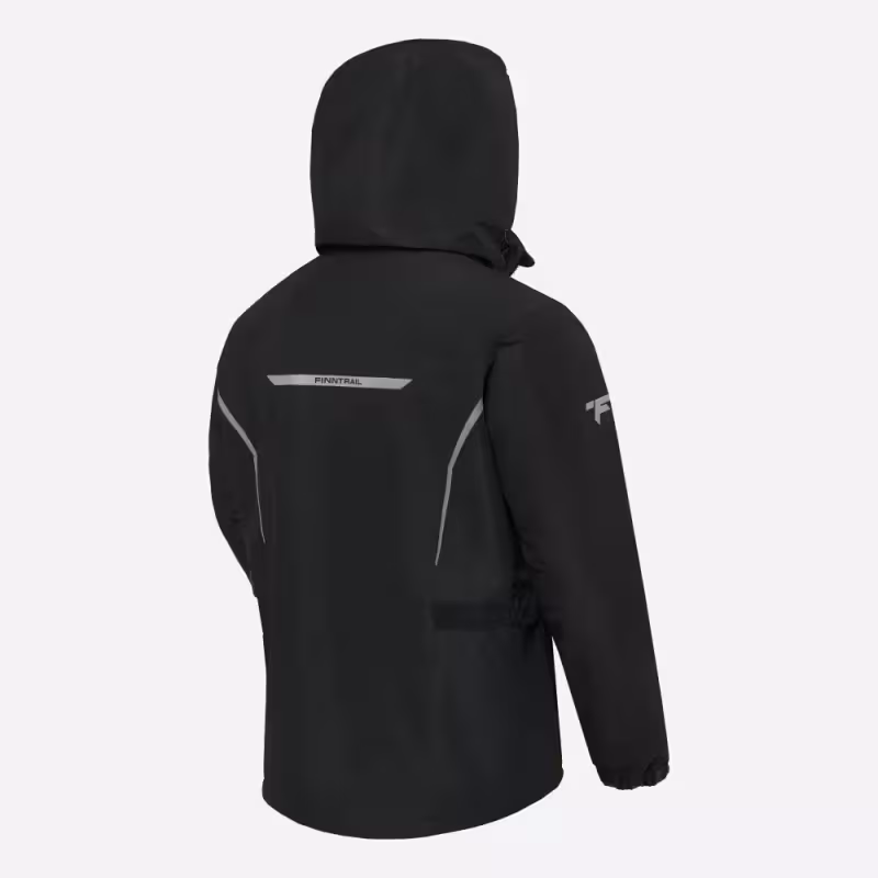 Костюм мужской Finntrail Rider 3475 Graphite, мембрана Hard-Tex, черный, размер 48-5 (M), 170-180 см