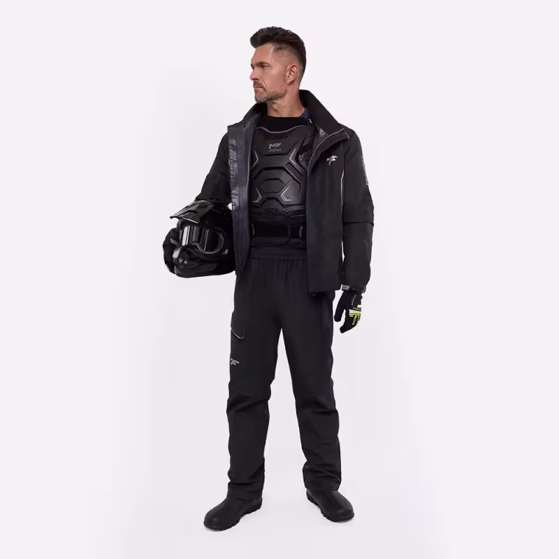 Костюм мужской Finntrail Rider 3475 Graphite, мембрана Hard-Tex, черный, размер 58-60 (LK), 175-185 см