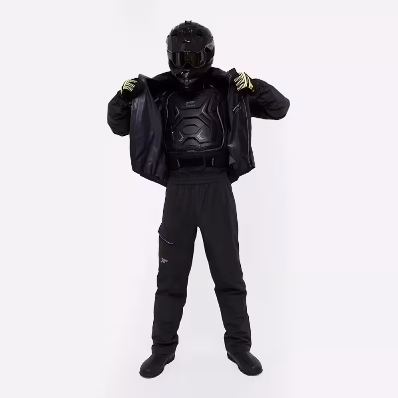 Костюм мужской Finntrail Rider 3475 Graphite, мембрана Hard-Tex, черный, размер 54-56 (XL), 180-190 см