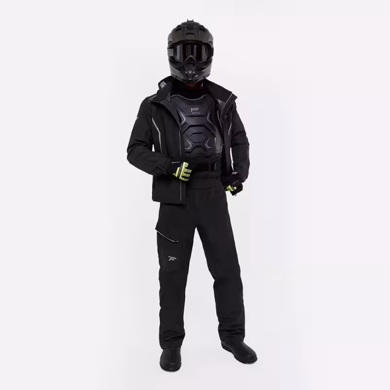 Костюм мужской Finntrail Rider 3475 Graphite, мембрана Hard-Tex, черный, размер 54-56 (XL), 180-190 см
