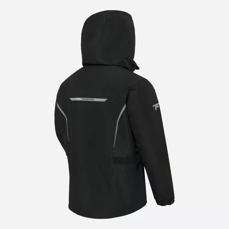 Костюм мужской Finntrail Rider 3475 Graphite, мембрана Hard-Tex, черный, размер 58-60 (XXL), 185-195 см