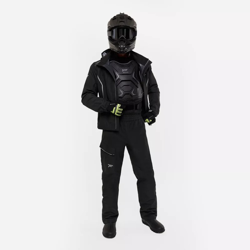 Костюм мужской Finntrail Rider 3475 Graphite, мембрана Hard-Tex, черный, размер 58-60 (XXL), 185-195 см