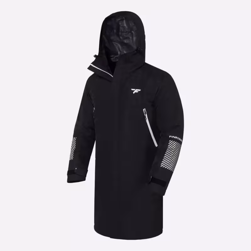 Плащ-дождевик Finntrail DryCoat 4020 Graphite, мембрана Hard-Tex, черный, размер 58-60 (XXL), 185-195 см