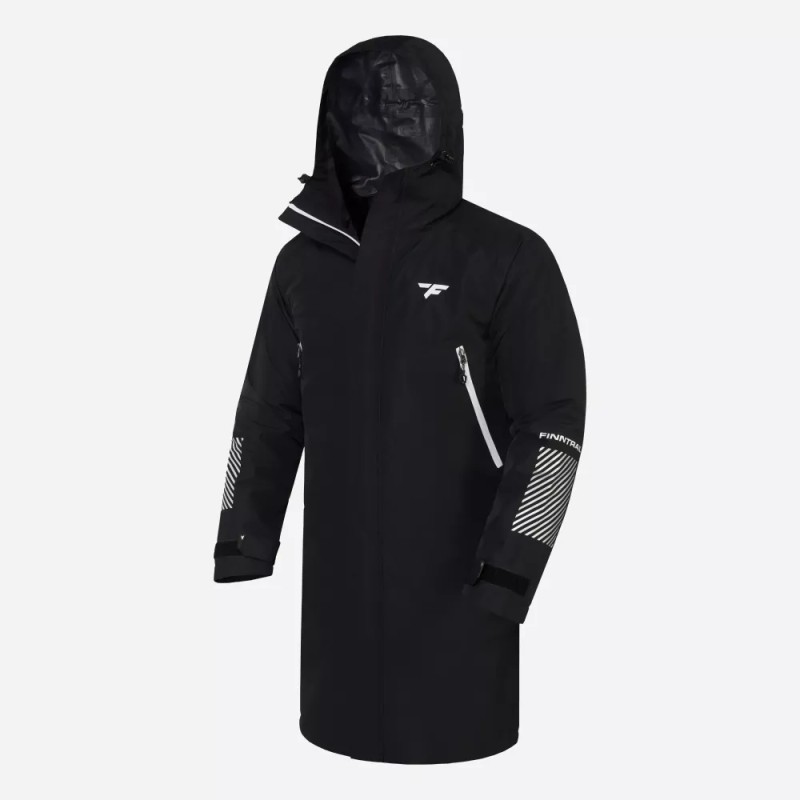 Плащ-дождевик Finntrail DryCoat 4020 Graphite, мембрана Hard-Tex, черный, размер 58-60 (XXL), 185-195 см