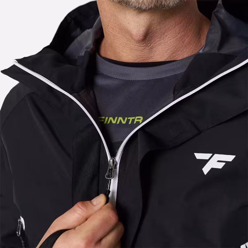 Плащ-дождевик Finntrail DryCoat 4020 Graphite, мембрана Hard-Tex, черный, размер 58-60 (XXL), 185-195 см