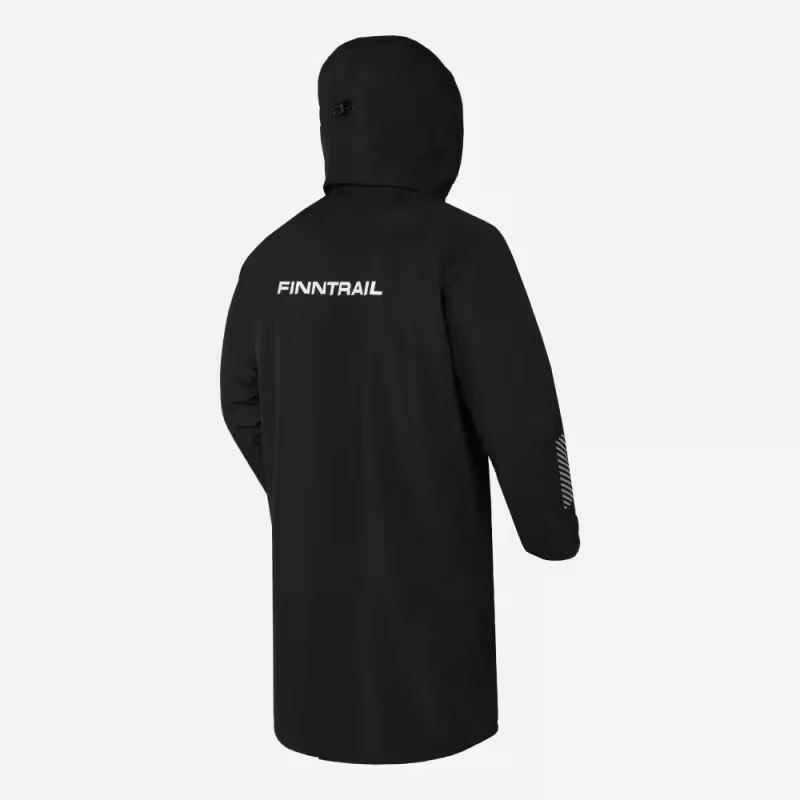 Плащ-дождевик Finntrail DryCoat 4020 Graphite, мембрана Hard-Tex, черный, размер 58-60 (XXL), 185-195 см
