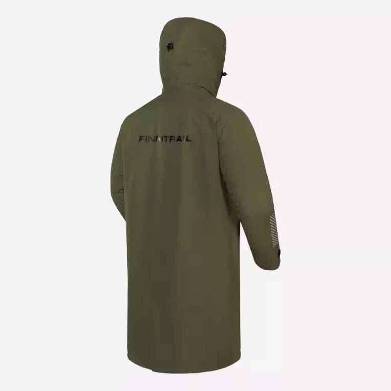 Плащ-дождевик Finntrail DryCoat 4020 Khaki, мембрана Hard-Tex, хаки, размер 44-46 (S), 165-175 см