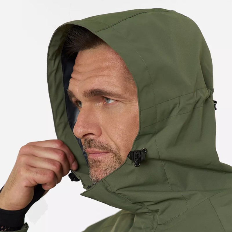 Плащ-дождевик Finntrail DryCoat 4020 Khaki, мембрана Hard-Tex, хаки, размер 50-52 (L), 175-185 см