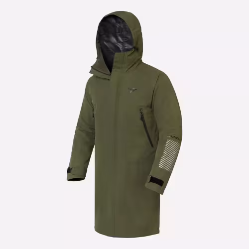 Плащ-дождевик Finntrail DryCoat 4020 Khaki, мембрана Hard-Tex, хаки, размер 54-56 (XL), 180-190 см