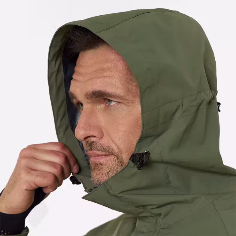 Плащ-дождевик Finntrail DryCoat 4020 Khaki, мембрана Hard-Tex, хаки, размер 62-64 (XXXL), 190-200 см