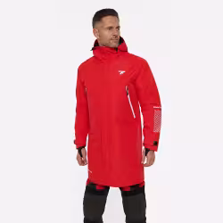 Плащ-дождевик Finntrail DryCoat 4020 Red, мембрана Hard-Tex, красный, размер 44-46 (S), 165-175 см