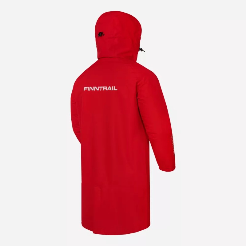 Плащ-дождевик Finntrail DryCoat 4020 Red, мембрана Hard-Tex, красный, размер 58-60 (XXL), 185-195 см