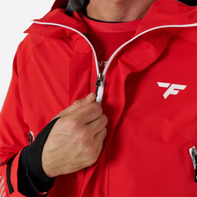 Плащ-дождевик Finntrail DryCoat 4020 Red, мембрана Hard-Tex, красный, размер 62-64 (XXXL), 190-200 см