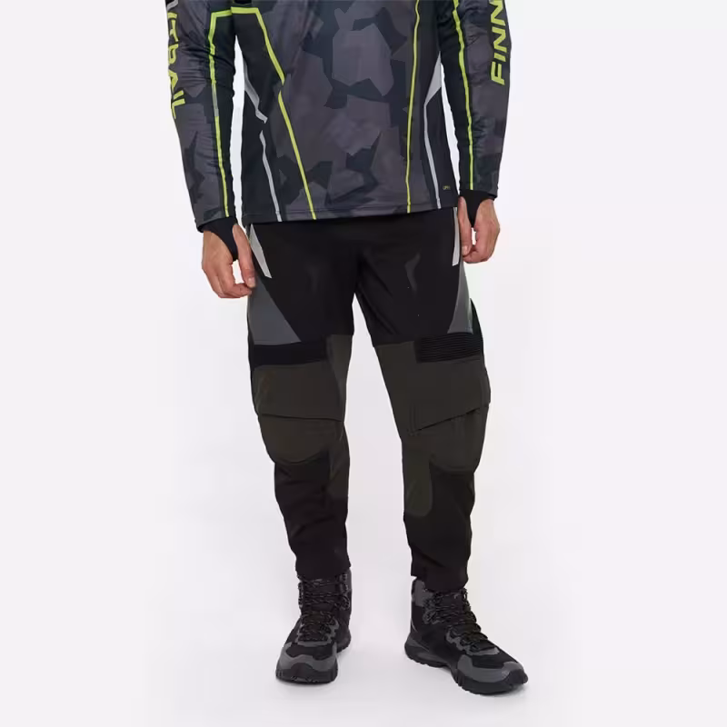 Мотобрюки мужские Finntrail Enduro 4610 Graphite, полиэстер, черный, размер 42-44 (XS), 160-170 см