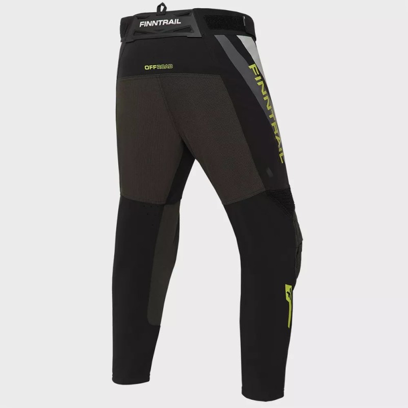 Мотобрюки мужские Finntrail Enduro 4610 Graphite, полиэстер, черный, размер 48-50 (M),  170-180 см