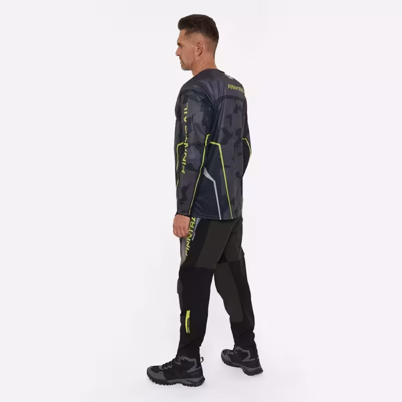 Мотобрюки мужские Finntrail Enduro 4610 Graphite, полиэстер, черный, размер 58-60 (XXL), 185-195 см