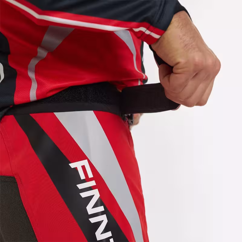 Мотобрюки мужские Finntrail Enduro 4610 Red, полиэстер, красный, размер 58-60 (XXL), 185-195 см