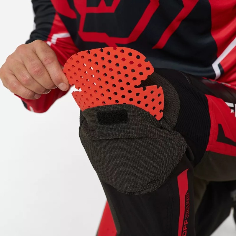 Мотобрюки мужские Finntrail Enduro 4610 Red, полиэстер, красный, размер 58-60 (XXL), 185-195 см