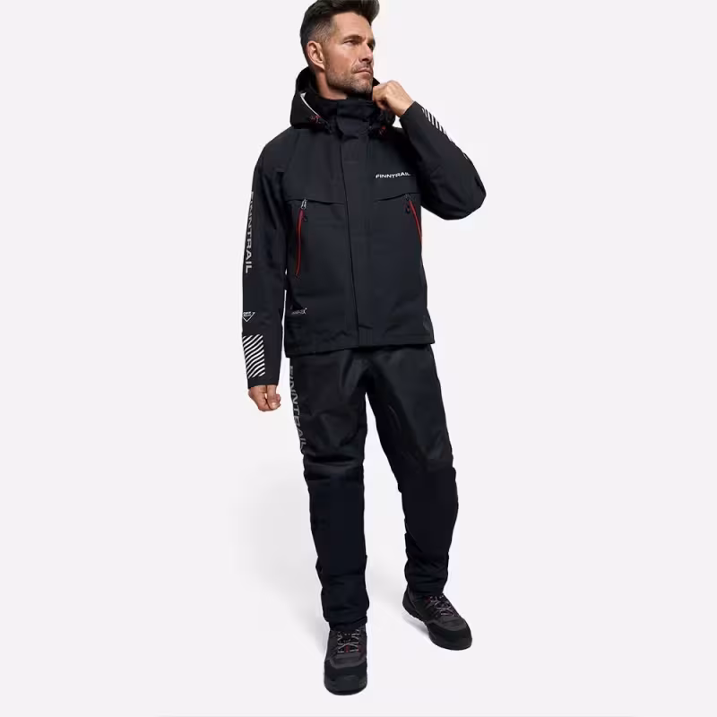 Куртка забродная мужская Finntrail Speedmaster 4026 Graphite, черный, размер 54-56 (MK), 170-180 см
