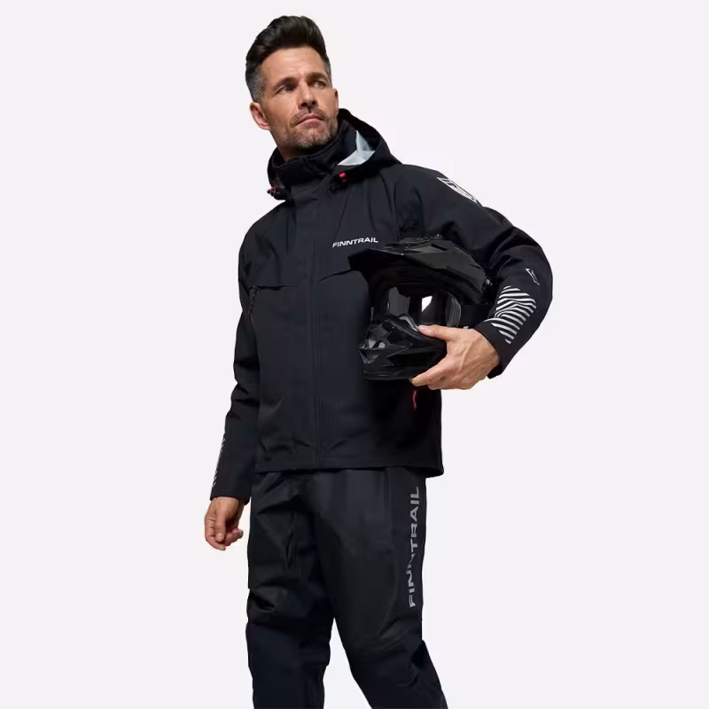 Куртка забродная мужская Finntrail Speedmaster 4026 Graphite, черный, размер 54-56 (XL), 180-190 см